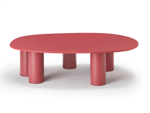 HYPPO - Oval garden table in laminate with aluminum legs _ SCAB DESIGN